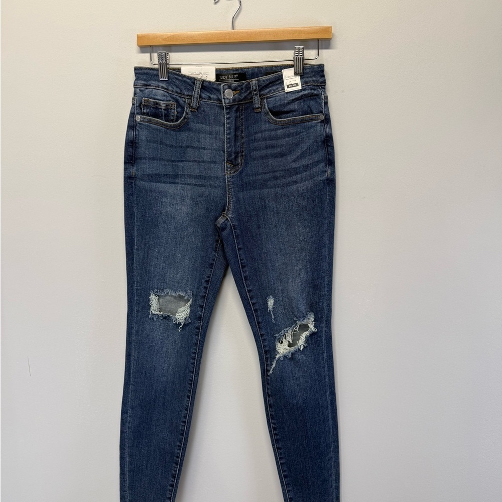 Judy Blue Mid-rise Distressed Skinny fit Jeans Size 27 JB8877 NWT!